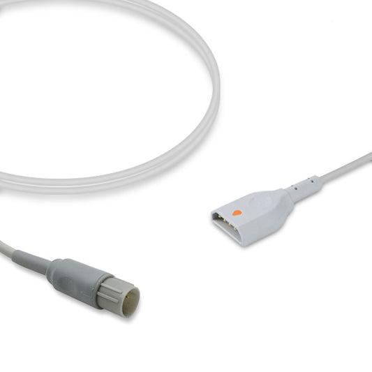 Nihon Kohden IBP Adapter Cable, 4.0m, use with PVB disposable transducer, Reusable