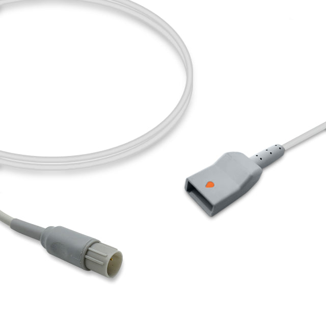 Nihon Kohden IBP Adapter Cable NKD-IBP/UTAH, 4.0m, use with Utah disposable transducer, Reusable