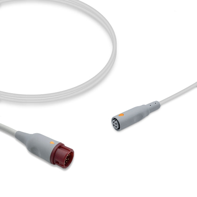 Philips IBP Adapter Cable M1634A, 4.0m, use with B.Braun disposable transducer, Reusable