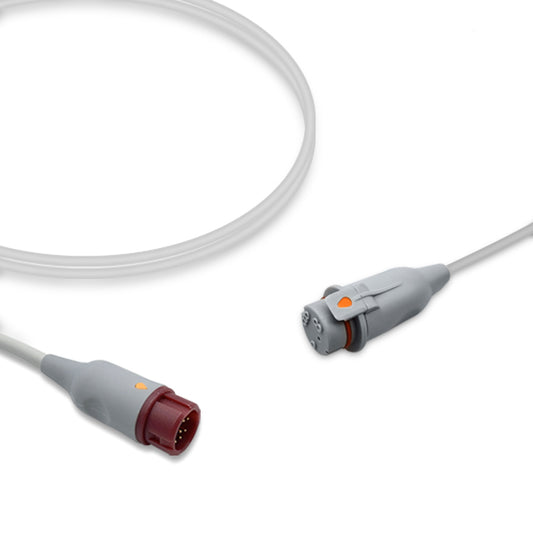 Philips IBP Adapter Cable 684081, 4.0m, use with Argon/B.D. disposable transducer, Reusable