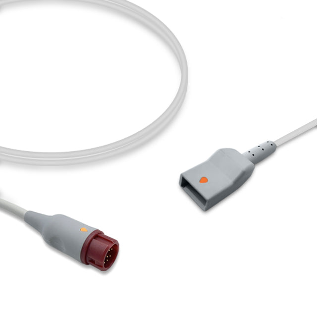 Utah IBP Adapter Cable 650-206, 4.0m, use with Utah disposable transducer, Reusable