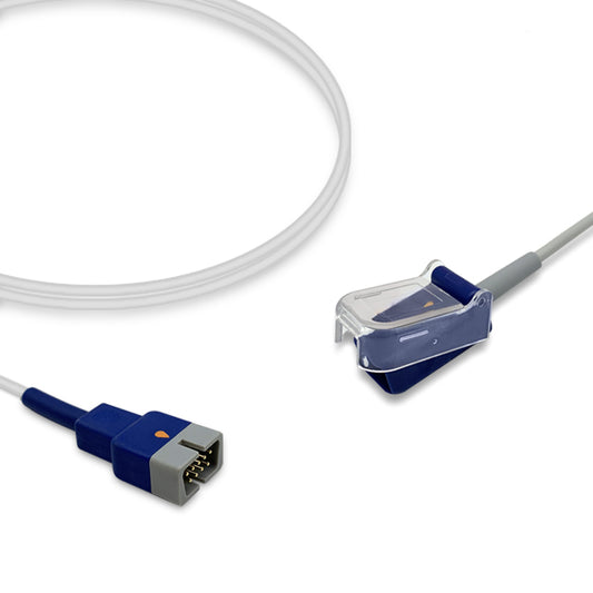 Nellcor SpO2 Adapter Cable DEC-4, 1.2m, use with Nellcor-Oximax sensor, Reusable