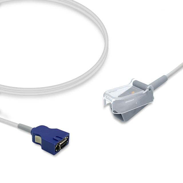 Nellcor SpO2 Adapter Cable DOC-8, 2.4m, use with Nellcor-Oxismart sensor, Reusable