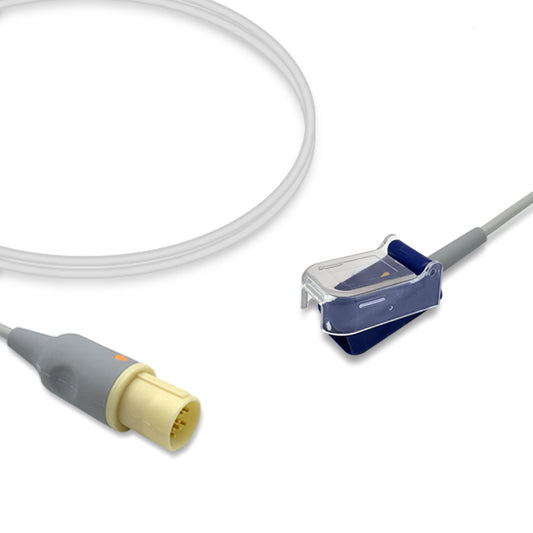 GE Healthcare SpO2 Adapter Cable 2026751-001, 3.0m, use with Nellcor-Oximax sensor, Reusable