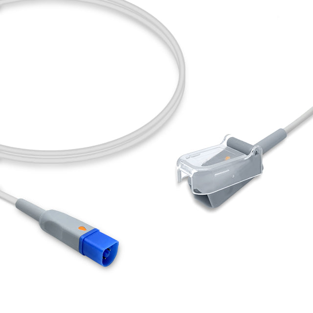 Philips SpO2 Adapter Cable M1943A, 1.2m, use with Nellcor-Oxismart sensor, Reusable