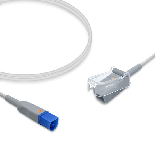 Philips SpO2 Adapter Cable M1943AL, 2.4m, use with Nellcor-Oxismart sensor, Reusable