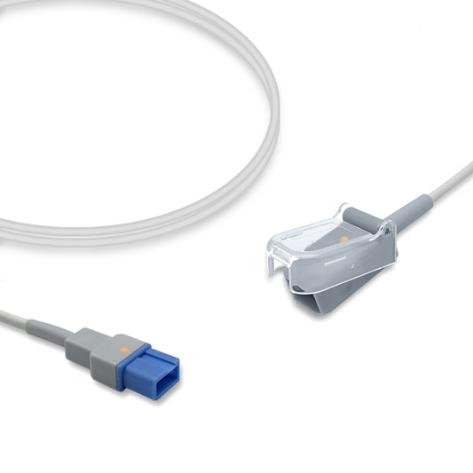 Spacelabs SpO2 Adapter Cable 700-0030-00, 2.4m, use with Nellcor-Oxismart sensor, Reusable