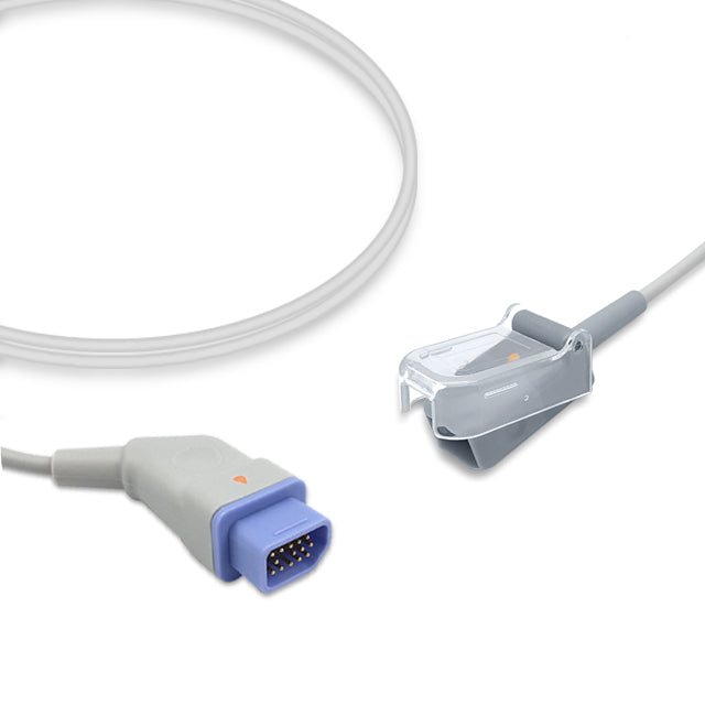 Nihon Kohden SpO2 Adapter Cable JL-631P, 3.0m, use with Masimo-LNCS sensor, Reusable