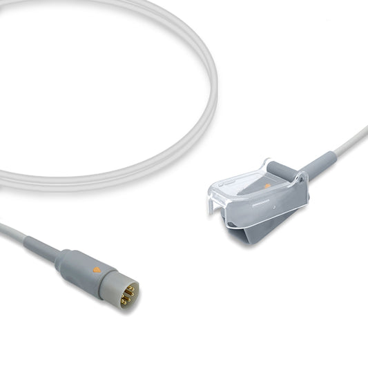 Schiller SpO2 Adapter Cable, 2.4m, use with Nellcor-Oxismart sensor, Reusable