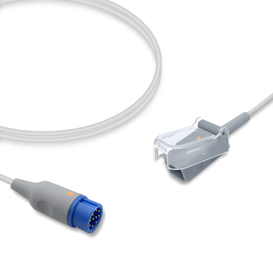 Mindray SpO2 Adapter Cable 0010-20-42710, 2.4m, use with Nellcor-Oxismart sensor, Reusable