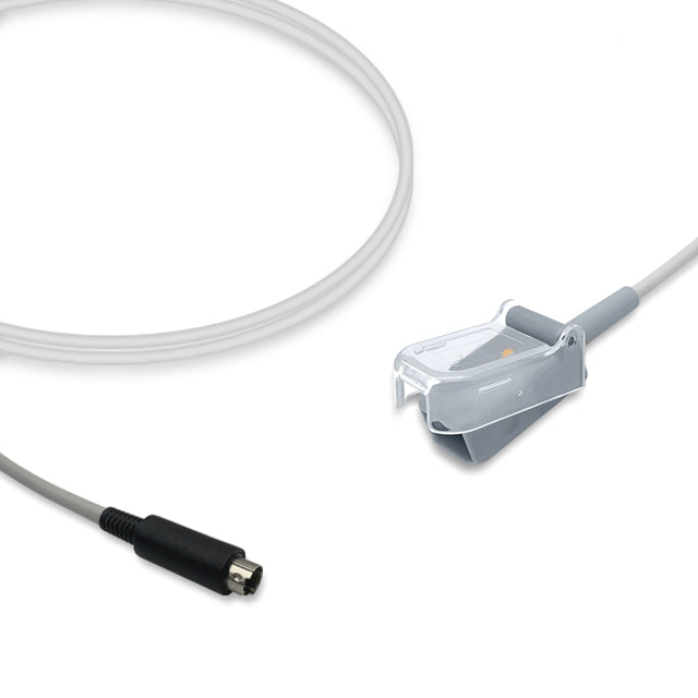 Biosys SpO2 Adapter Cable, 2.4m, use with Nellcor-Oxismart sensor, Reusable