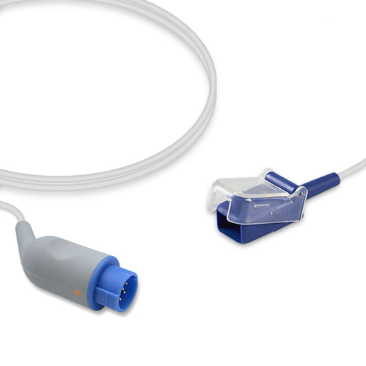 Emtel SpO2 Adapter Cable, 3.0m, use with Nellcor-Oximax sensor, Reusable