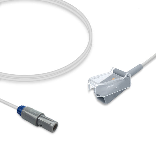 Utas SpO2 Adapter Cable, 2.4m, use with Nellcor-Oxismart sensor, Reusable