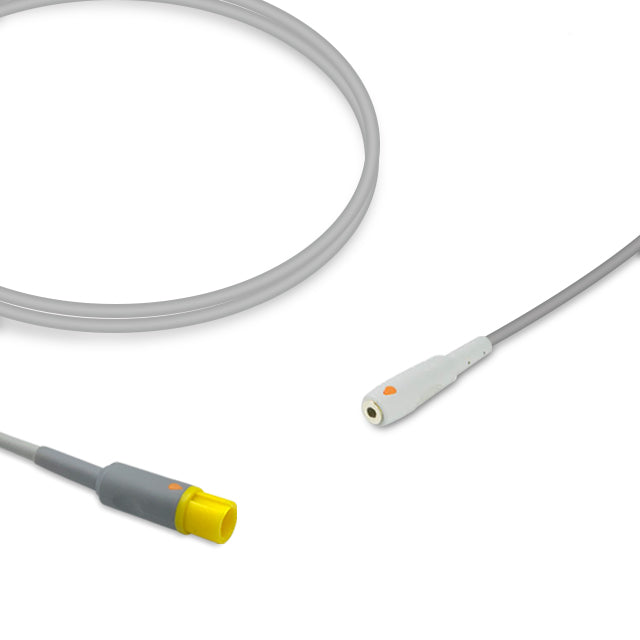 Mindray Temperature Adapter Cable 0011-30-37391, 3.0m, use with Philips disposable probes, Reusable