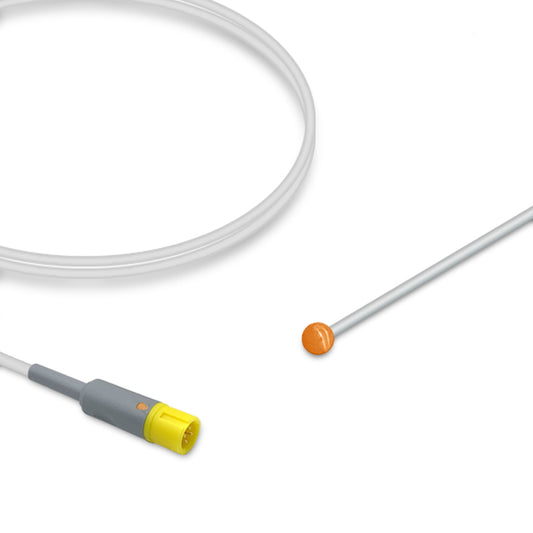 Mindray Temperature Probe MR404B, Pediatric, Skin surface, 3.0m, Reusable