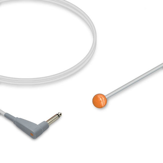 Temperature Probe, Adult, Skin surface, 3.0m, 10K Resistance, Reusable