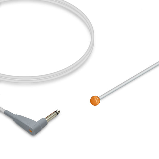 Temperature Probe, Pediatric, Skin surface, 3.0m, 20K Resistance, Reusable