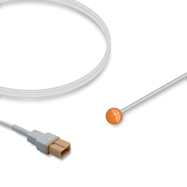 Spacelabs Temperature Probe, Adult, Skin surface, 3.0m, Reusable